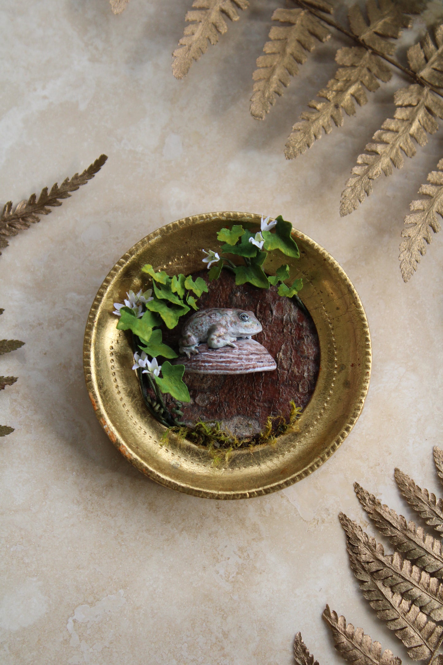 Toad Ponderings | Plaque Sculpture