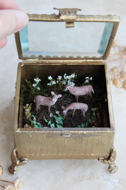 A Memory of Spring | Glass Shadowbox Sculpture