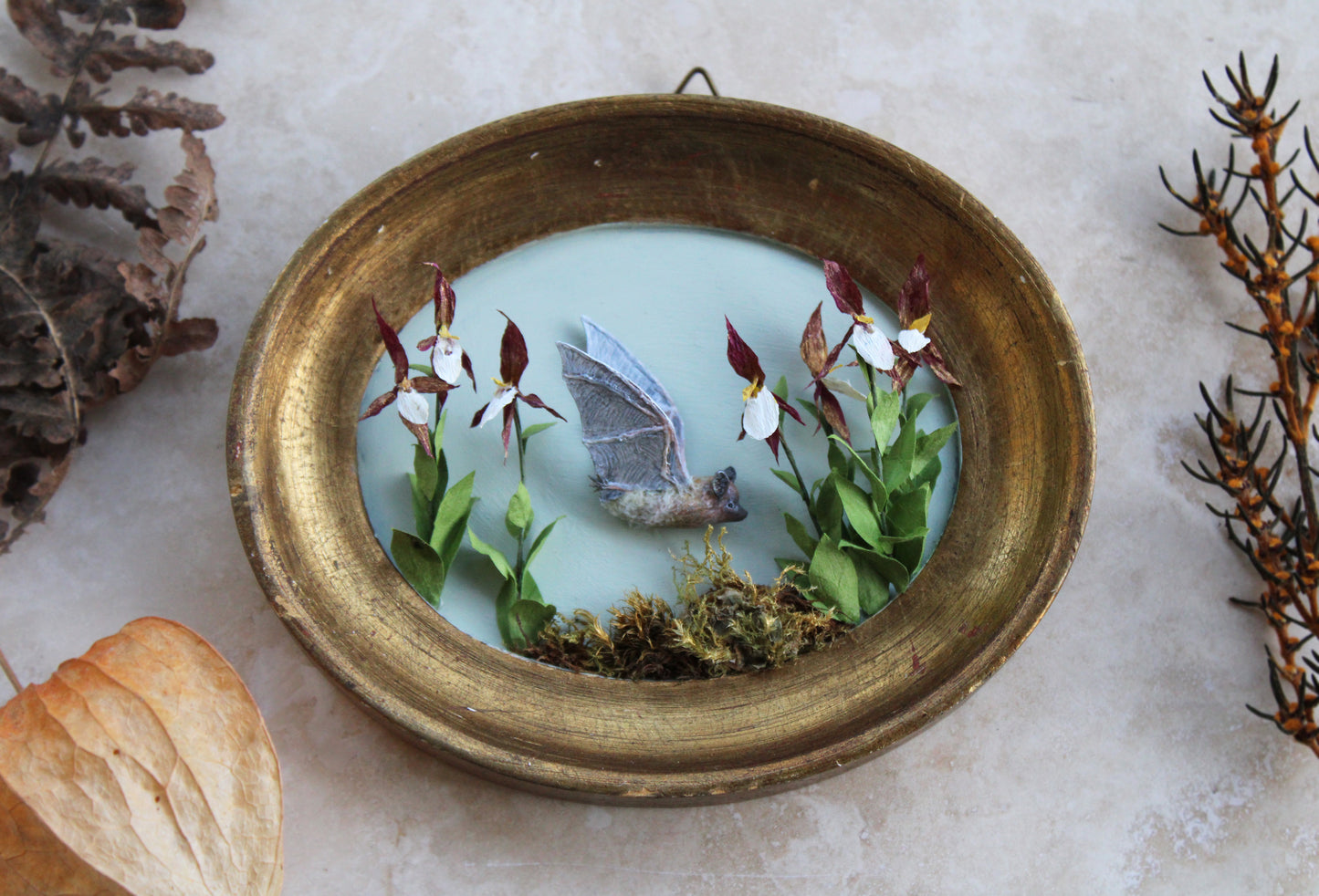 A Flight Over the Lady’s Slippers | Plaque Sculpture