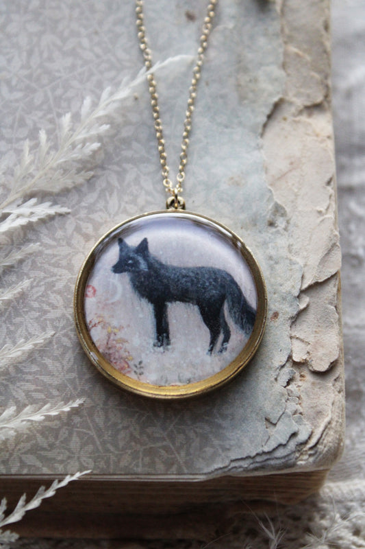Dusk's Arrival | Black Fox Necklace