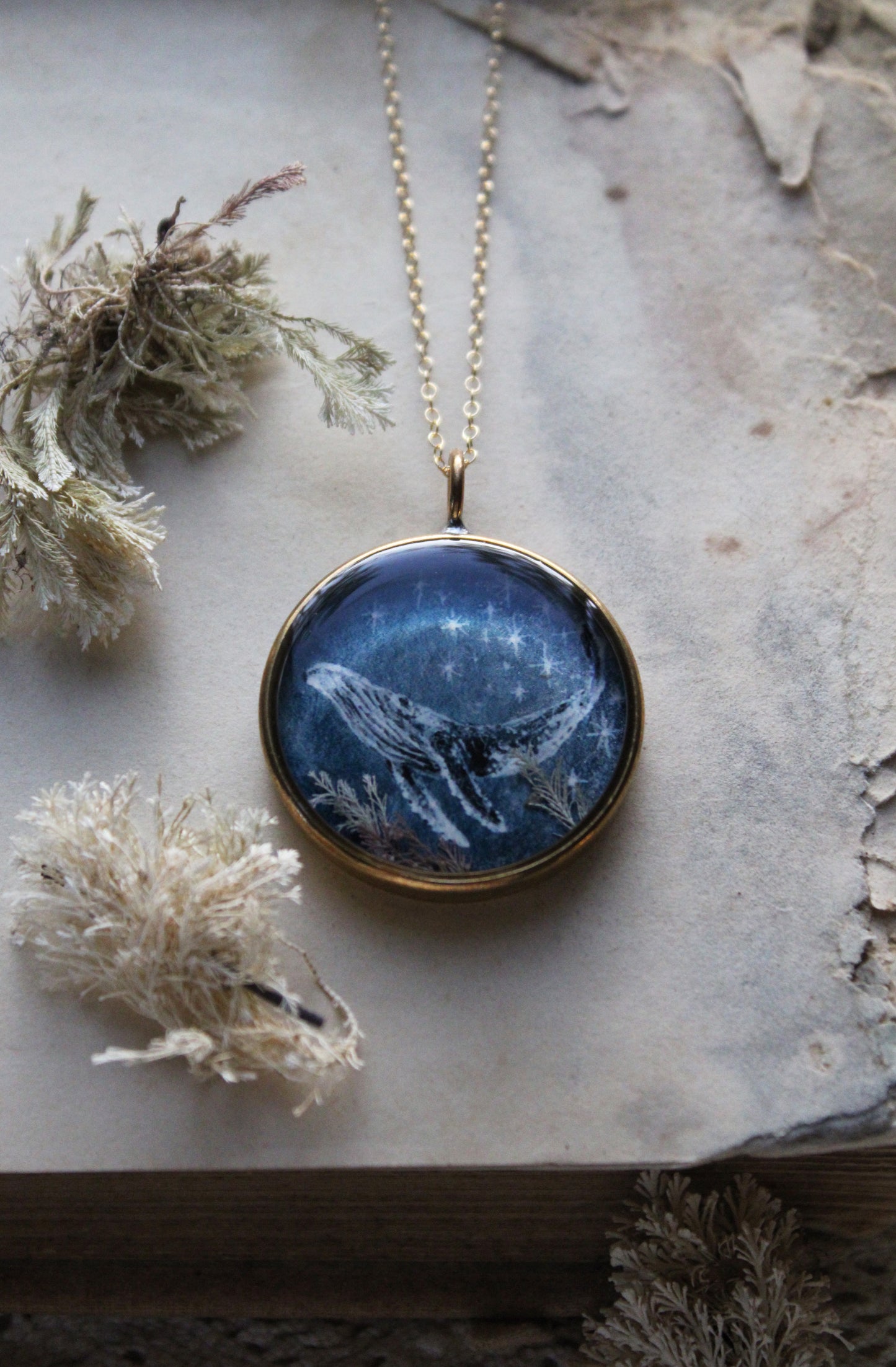 Sky and Sea | Humpback Whale Necklace
