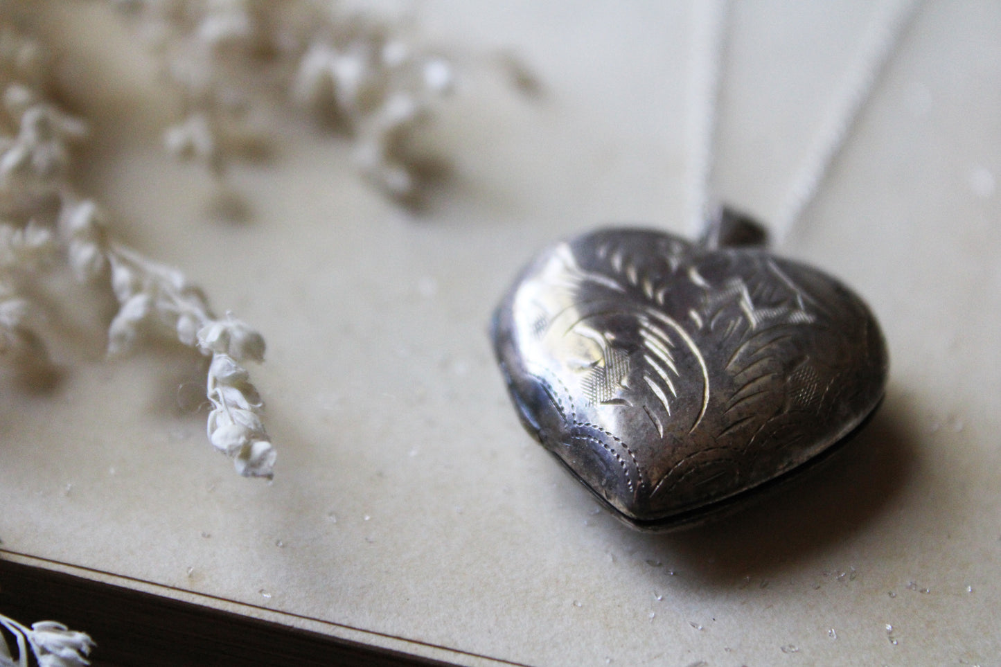 Barn Owl & Snowdrops II | Vintage Locket