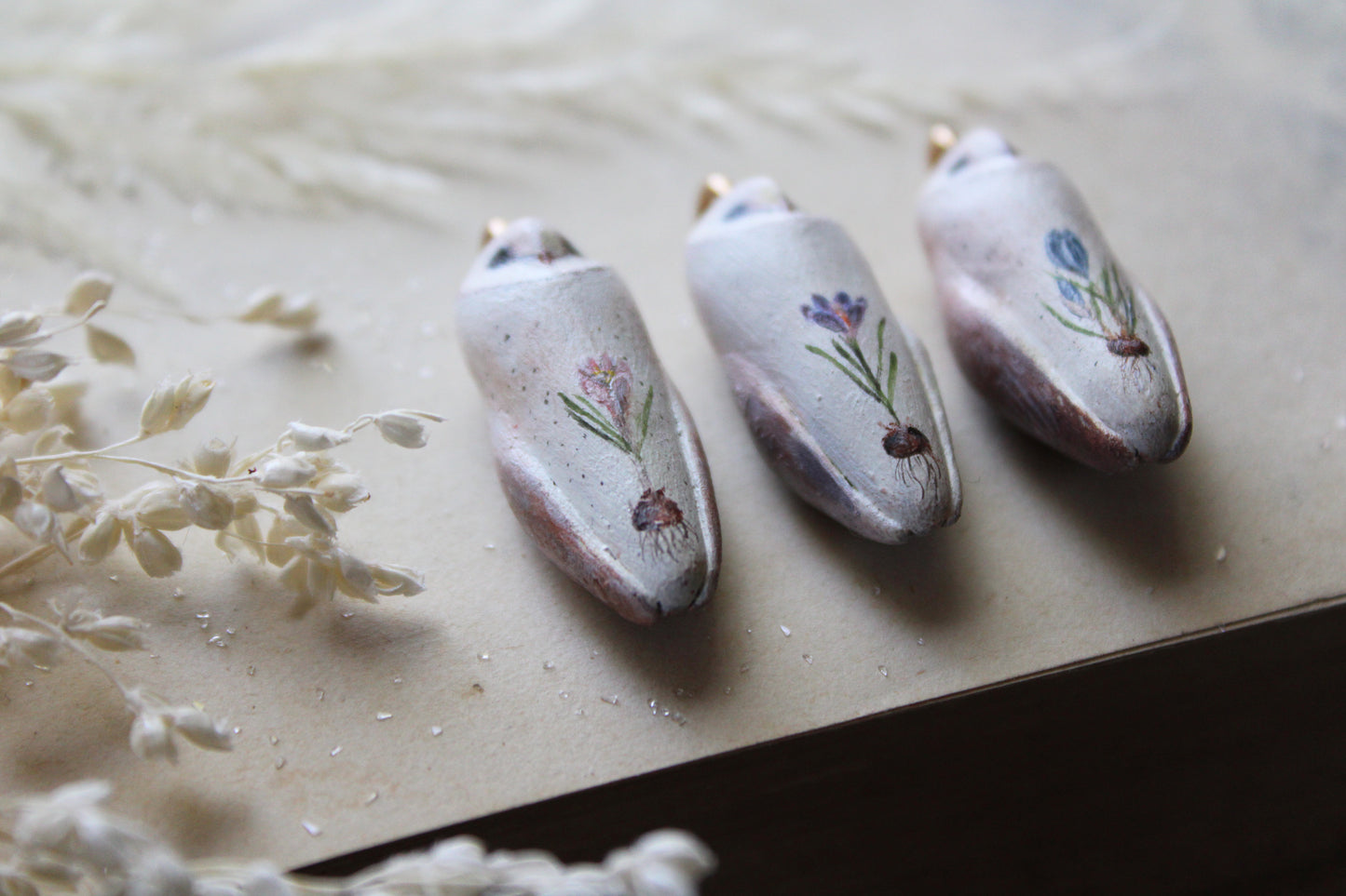 Crocus Barn Owl Necklaces