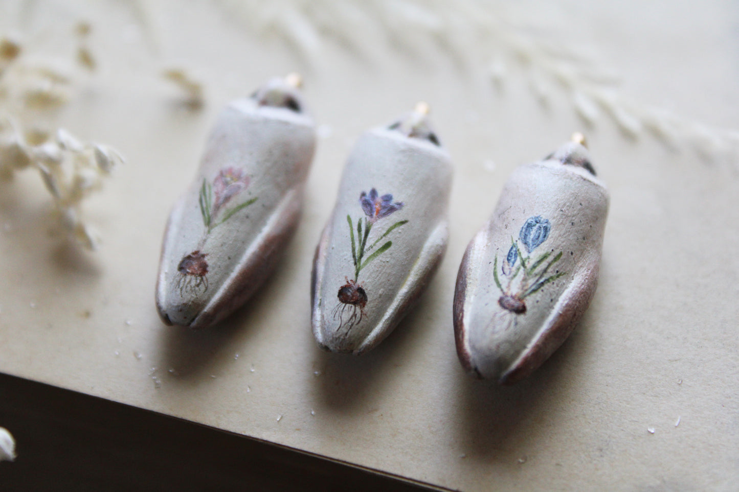 Crocus Barn Owl Necklaces