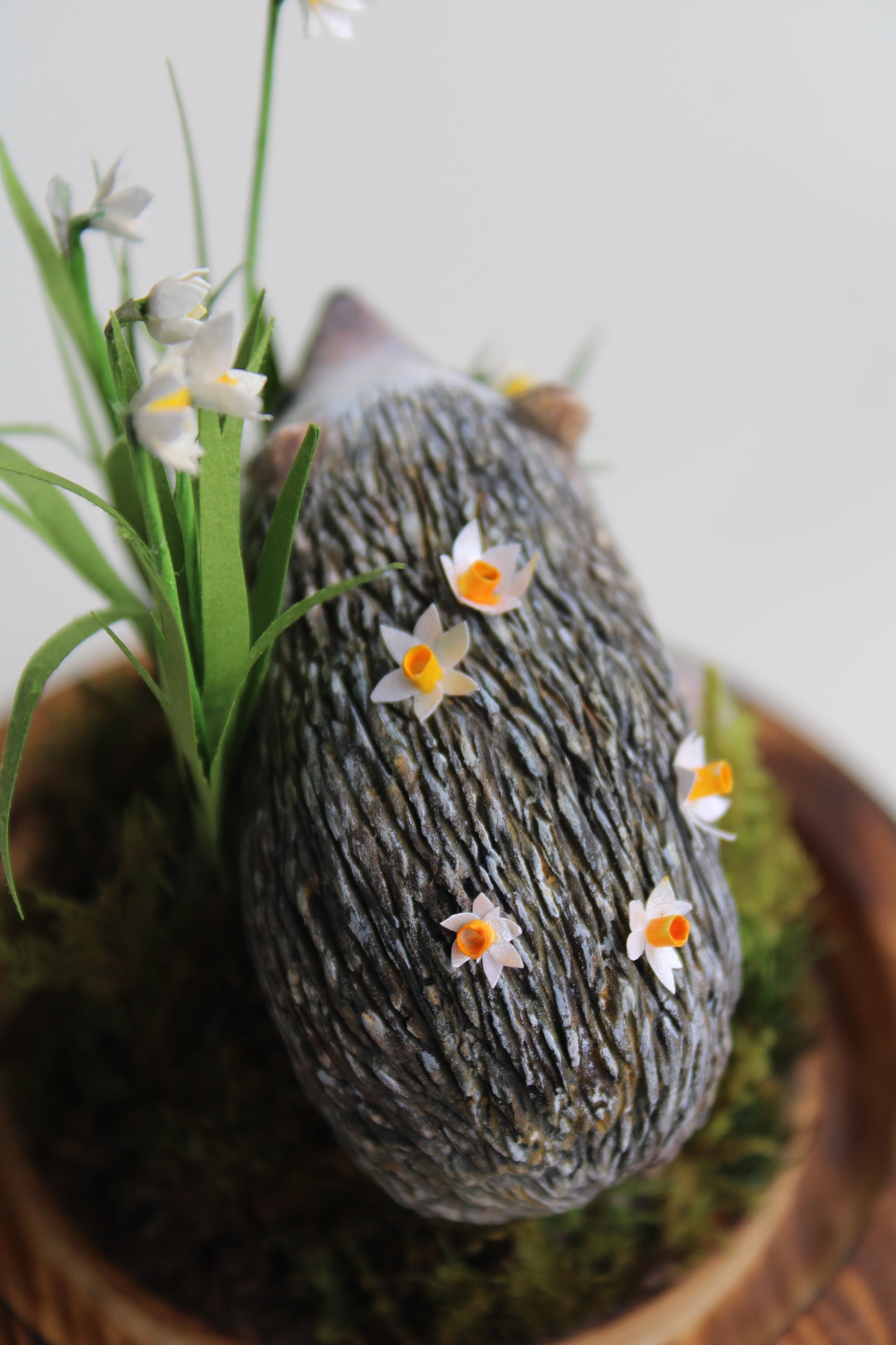 Collecting Daffodils | Glass Domed Sculpture