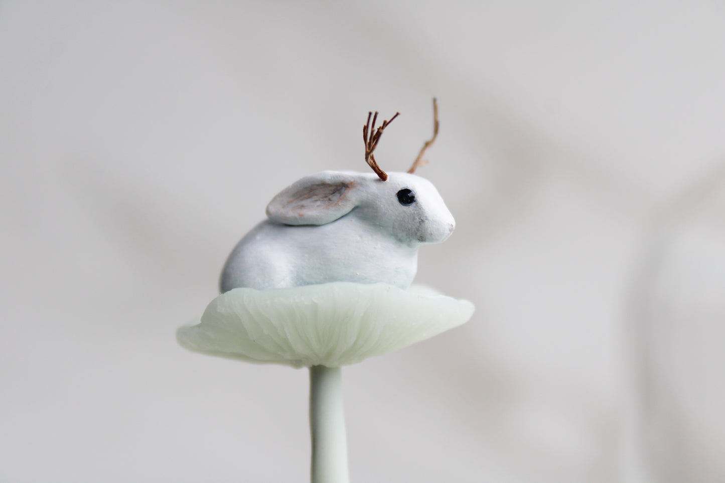 The Mushroom Jackalope | Glass Domed Sculpture