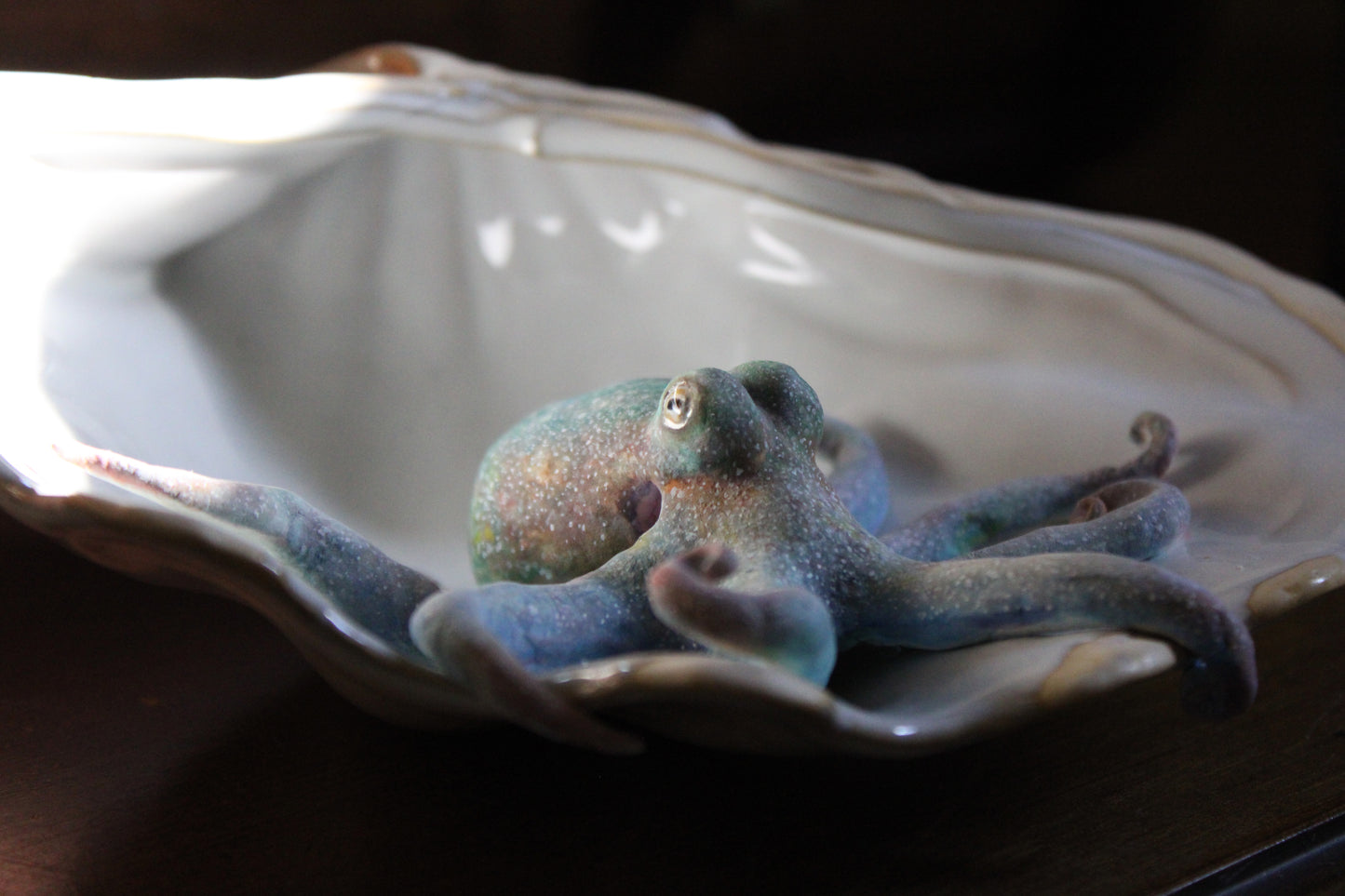 The Colors of the Ocean | Ceramic Shell Sculpture