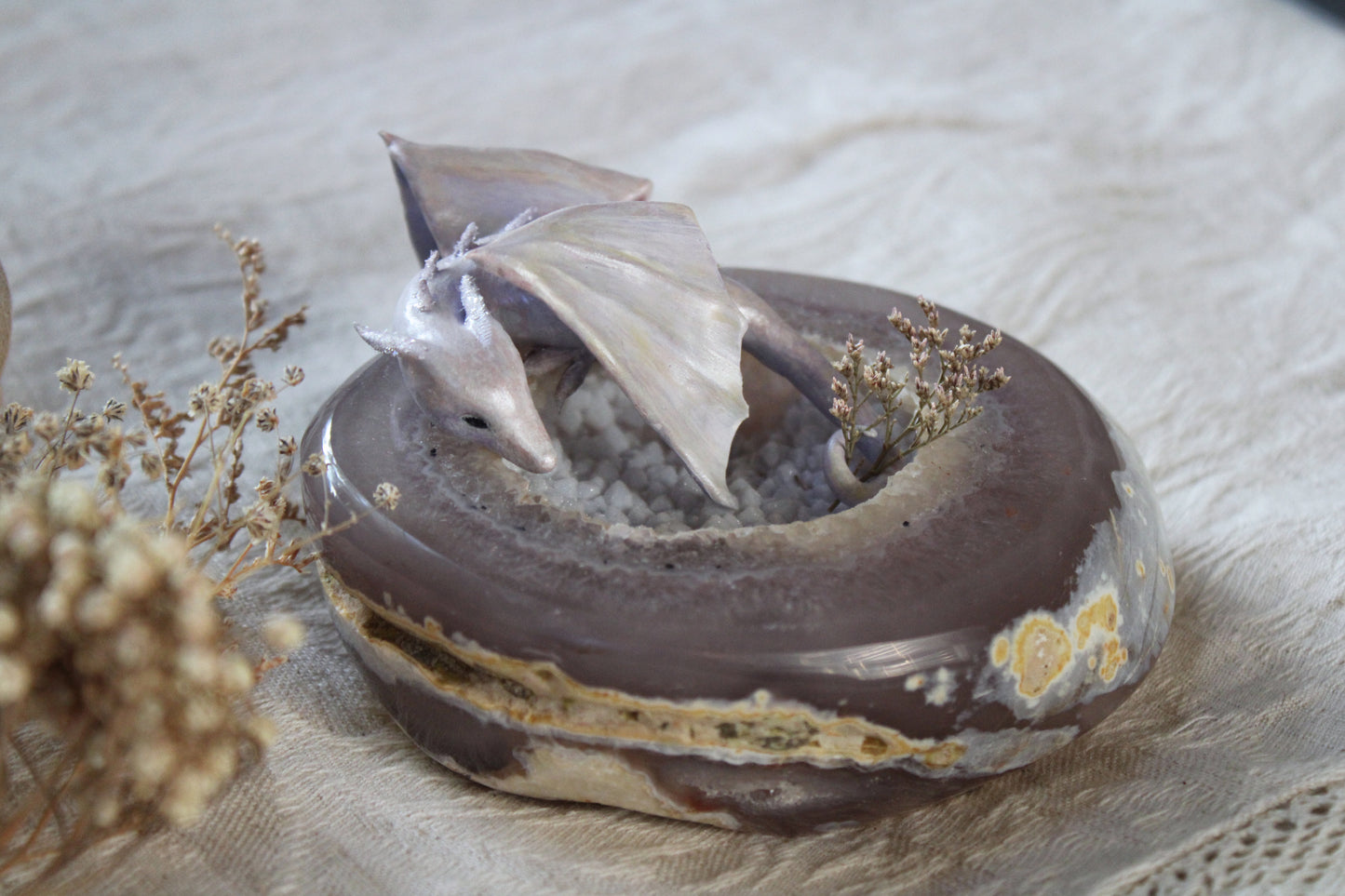 Newly Hatched | Crystal Geode Sculpture