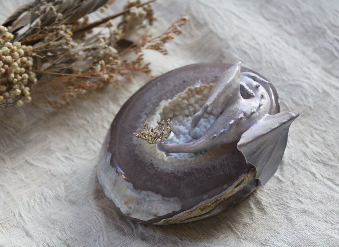 Newly Hatched | Crystal Geode Sculpture