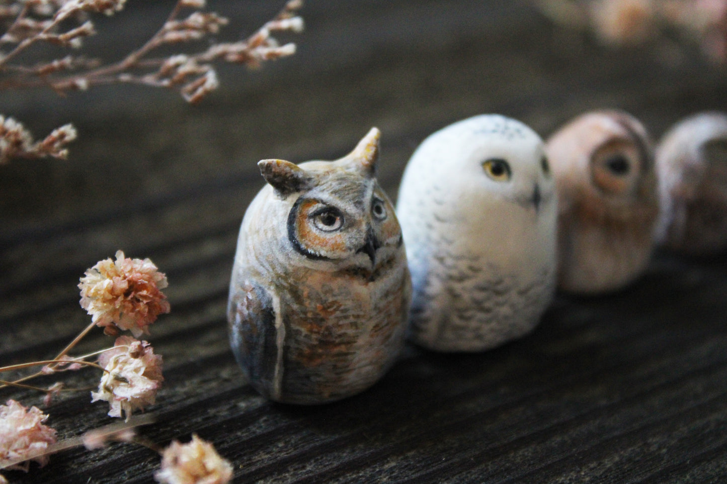 Great Horned Owl Totem | Figurine