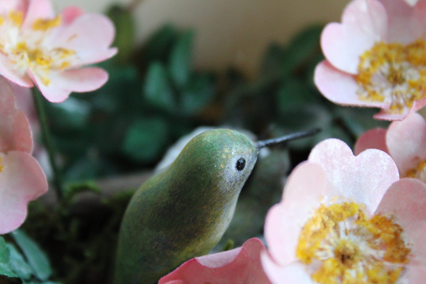 Roses & Hummingbirds | Teacup Sculpture