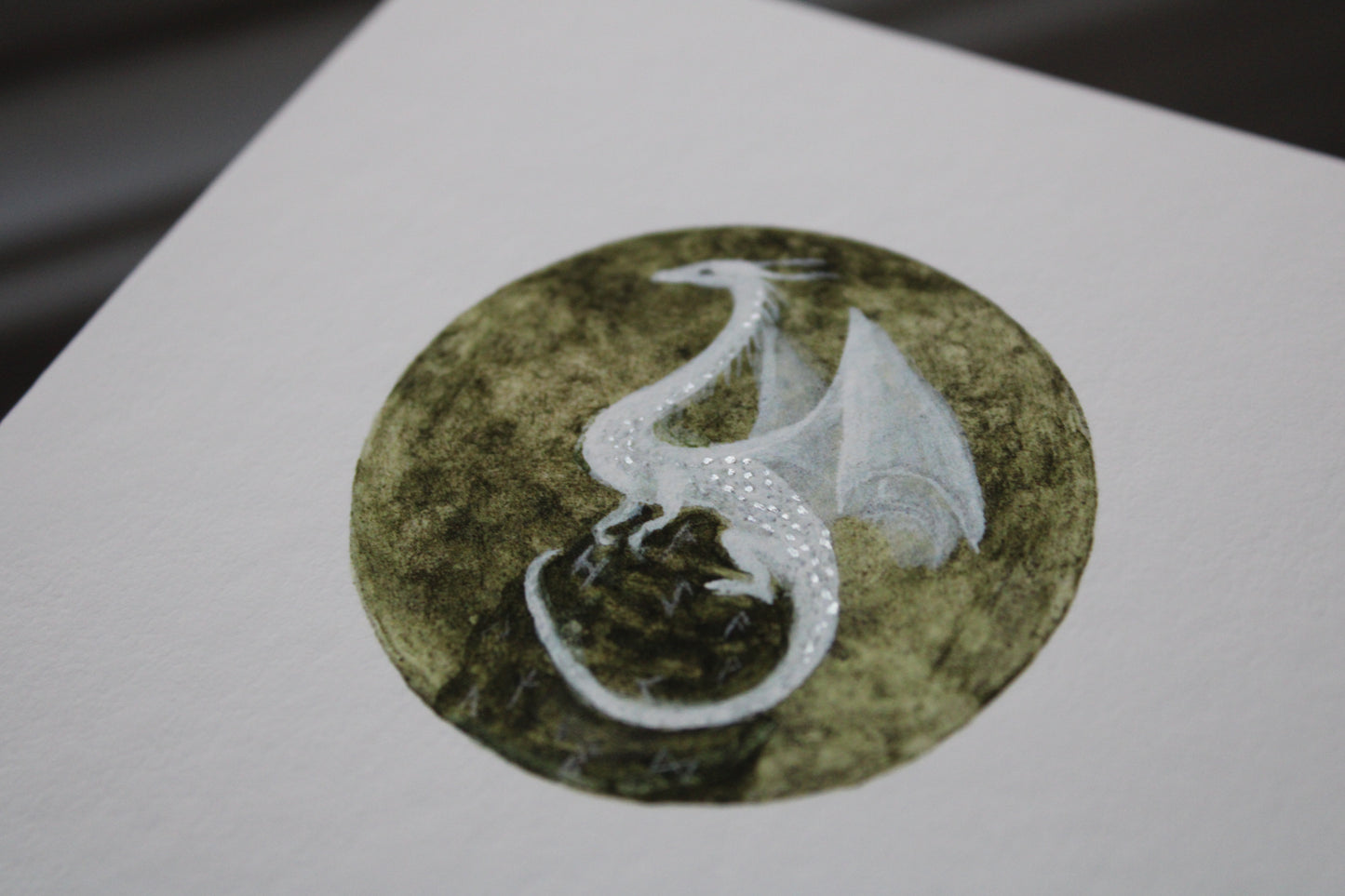 Runic Dragon | 4 x 4 Inch Giclée Print