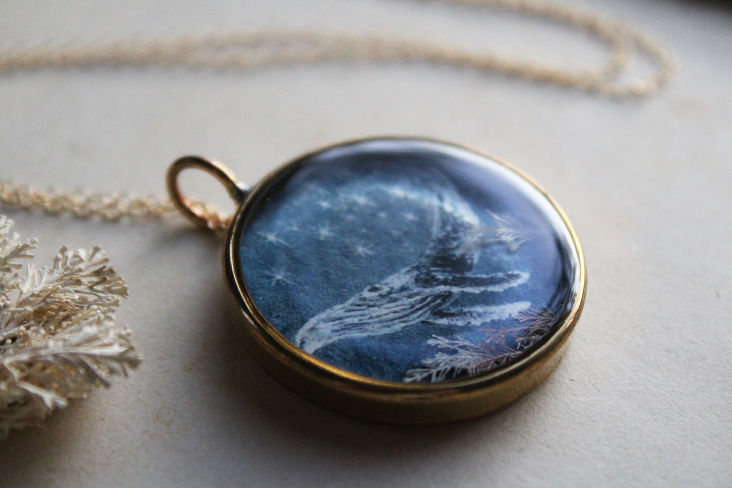 Sky and Sea | Humpback Whale Necklace