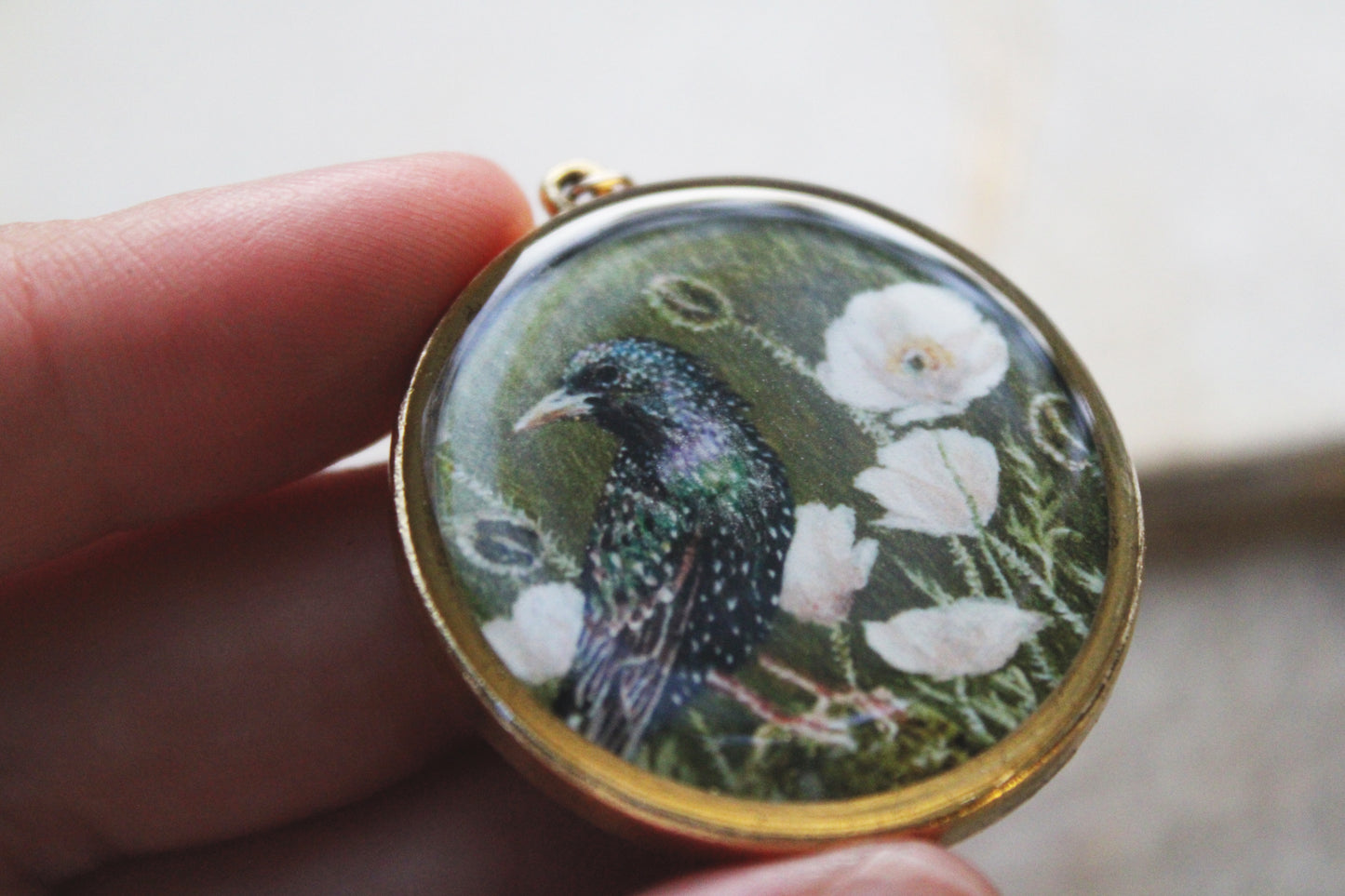 Nesting in the Poppies | Starling Necklace