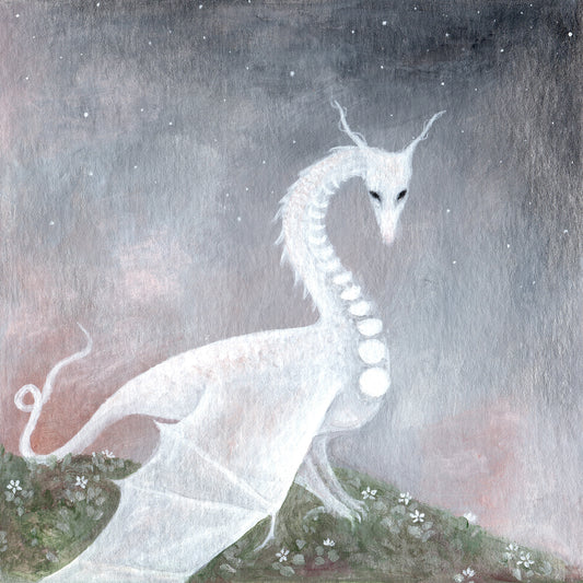 The Appearance of the Moon Dragon at Dusk | 6 x 6 Inch Giclée Print