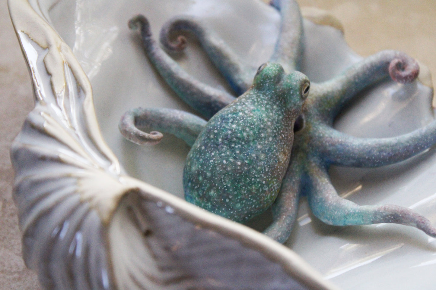 The Colors of the Ocean | Ceramic Shell Sculpture