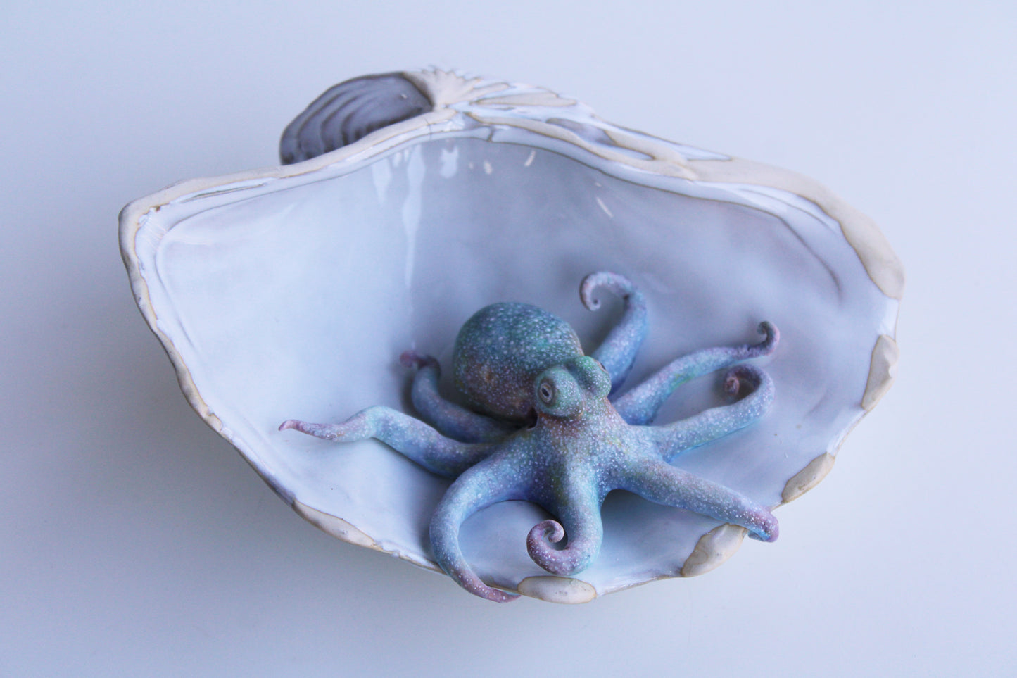 The Colors of the Ocean | Ceramic Shell Sculpture
