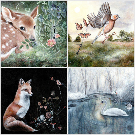 The Four Seasons Key Series | 5 x 5 Inch Giclée Print