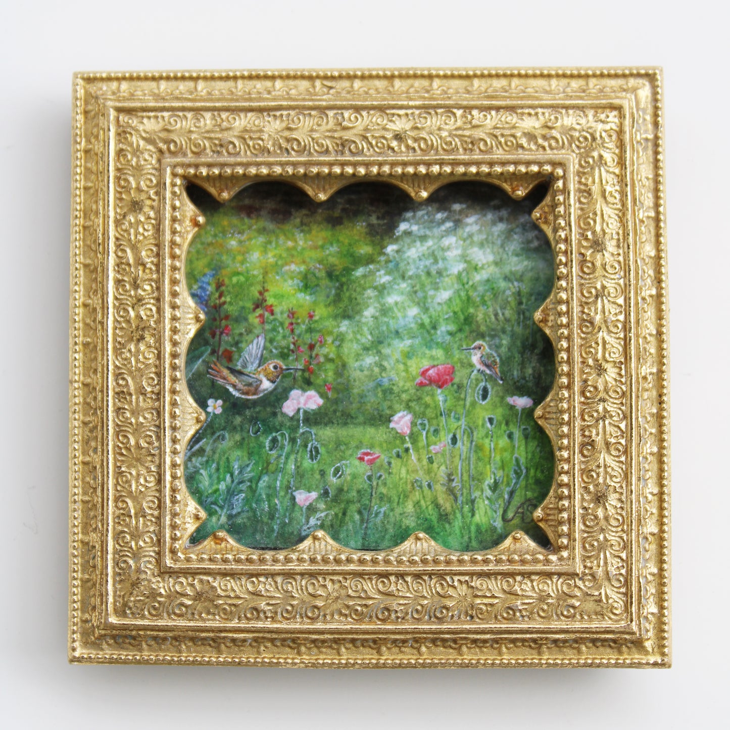 The Dance of the Hummingbird | Original Watercolor Painting