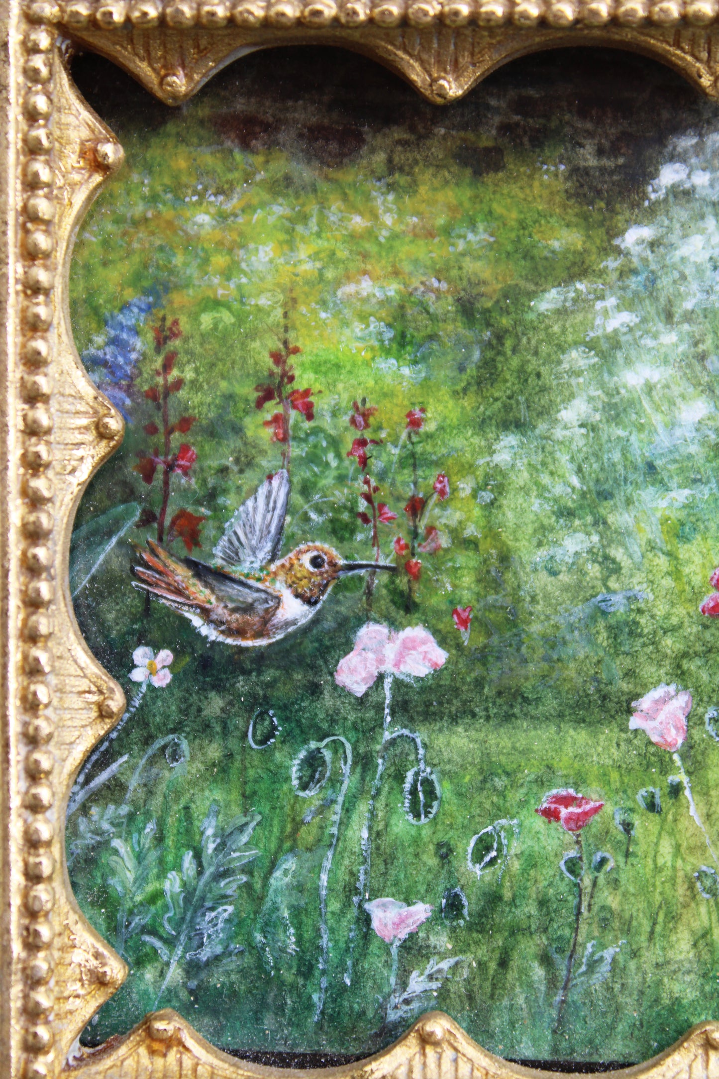 The Dance of the Hummingbird | Original Watercolor Painting