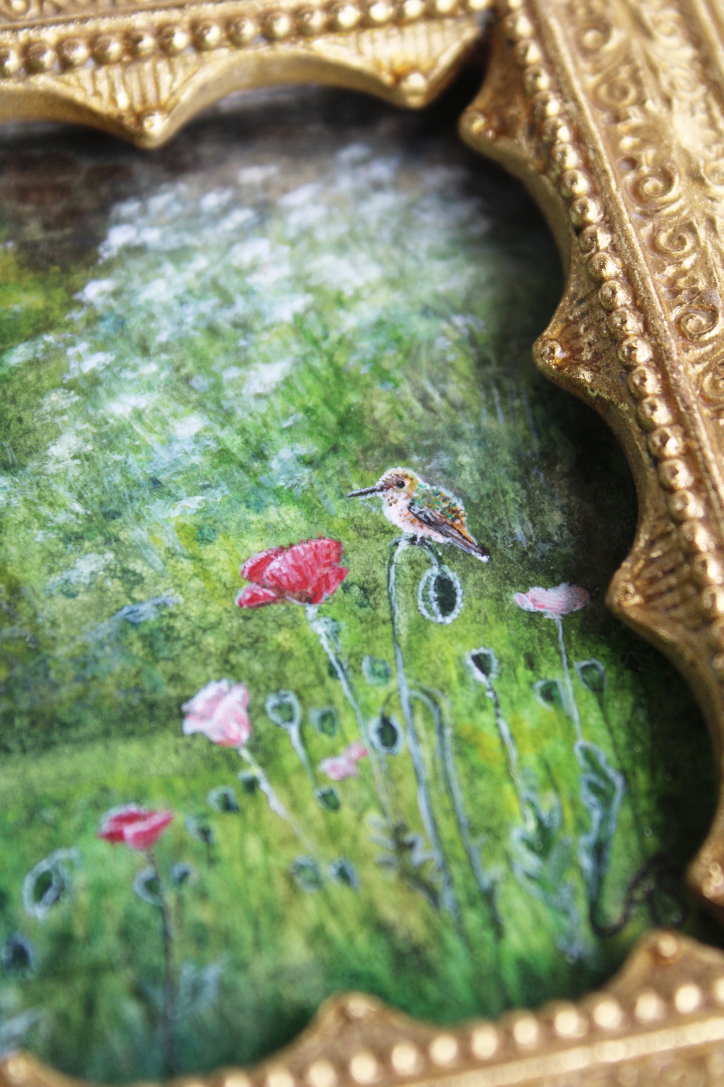 The Dance of the Hummingbird | Original Watercolor Painting