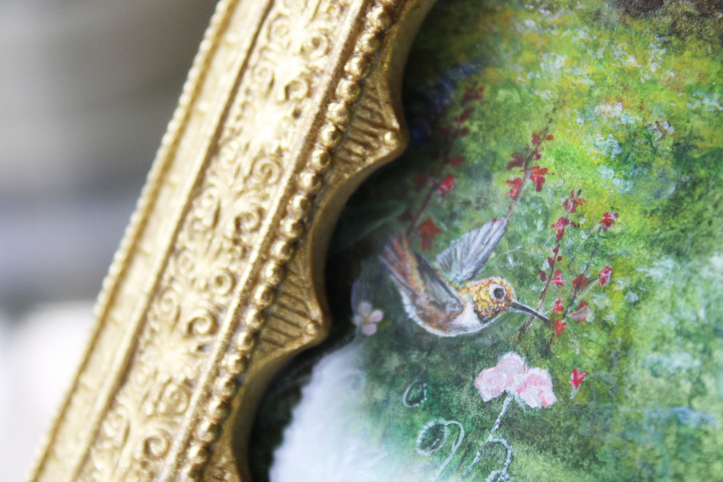 The Dance of the Hummingbird | Original Watercolor Painting