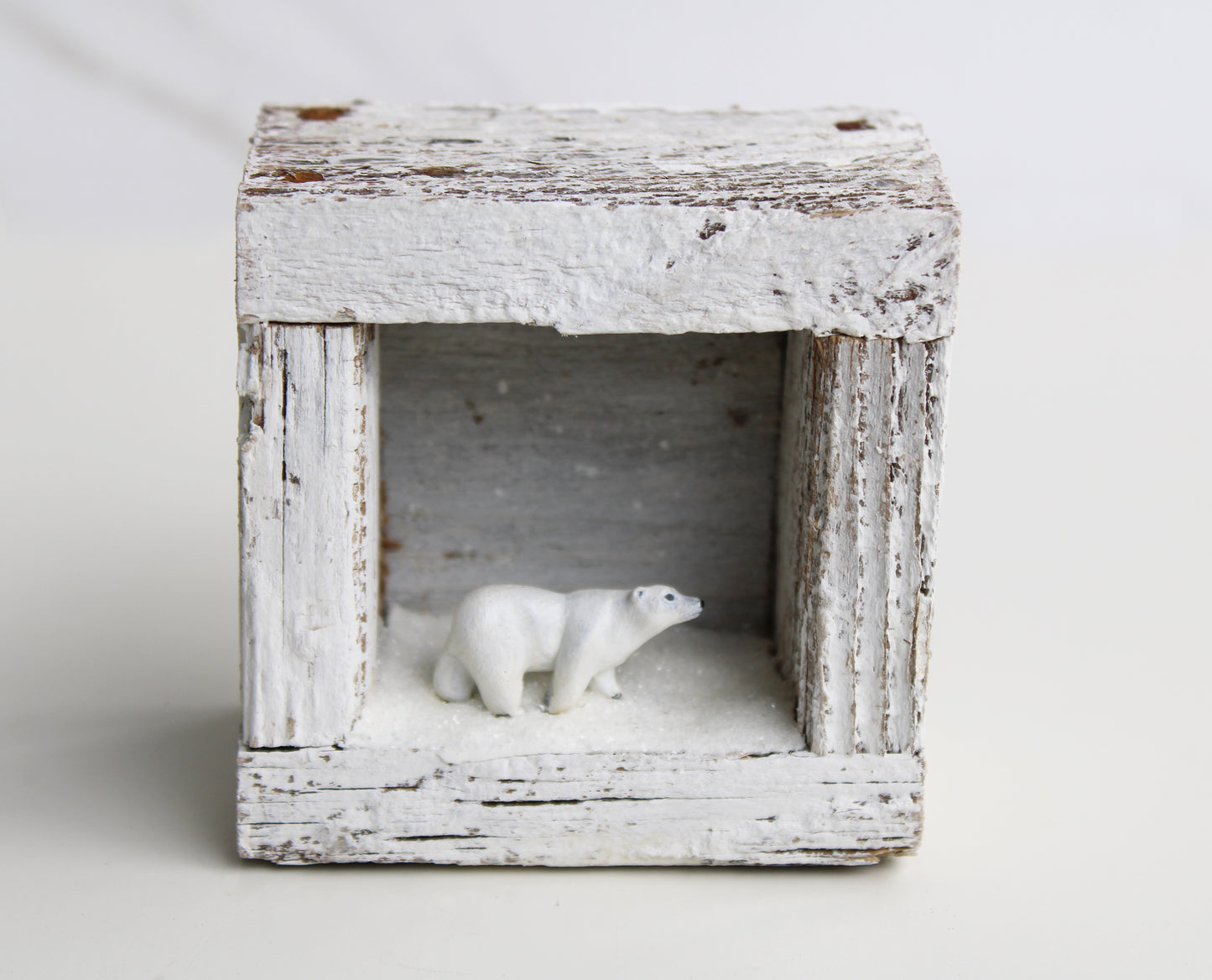 The Stillness of Snowfall | Wooden Shadowbox