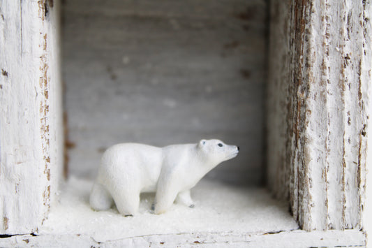 The Stillness of Snowfall | Wooden Shadowbox