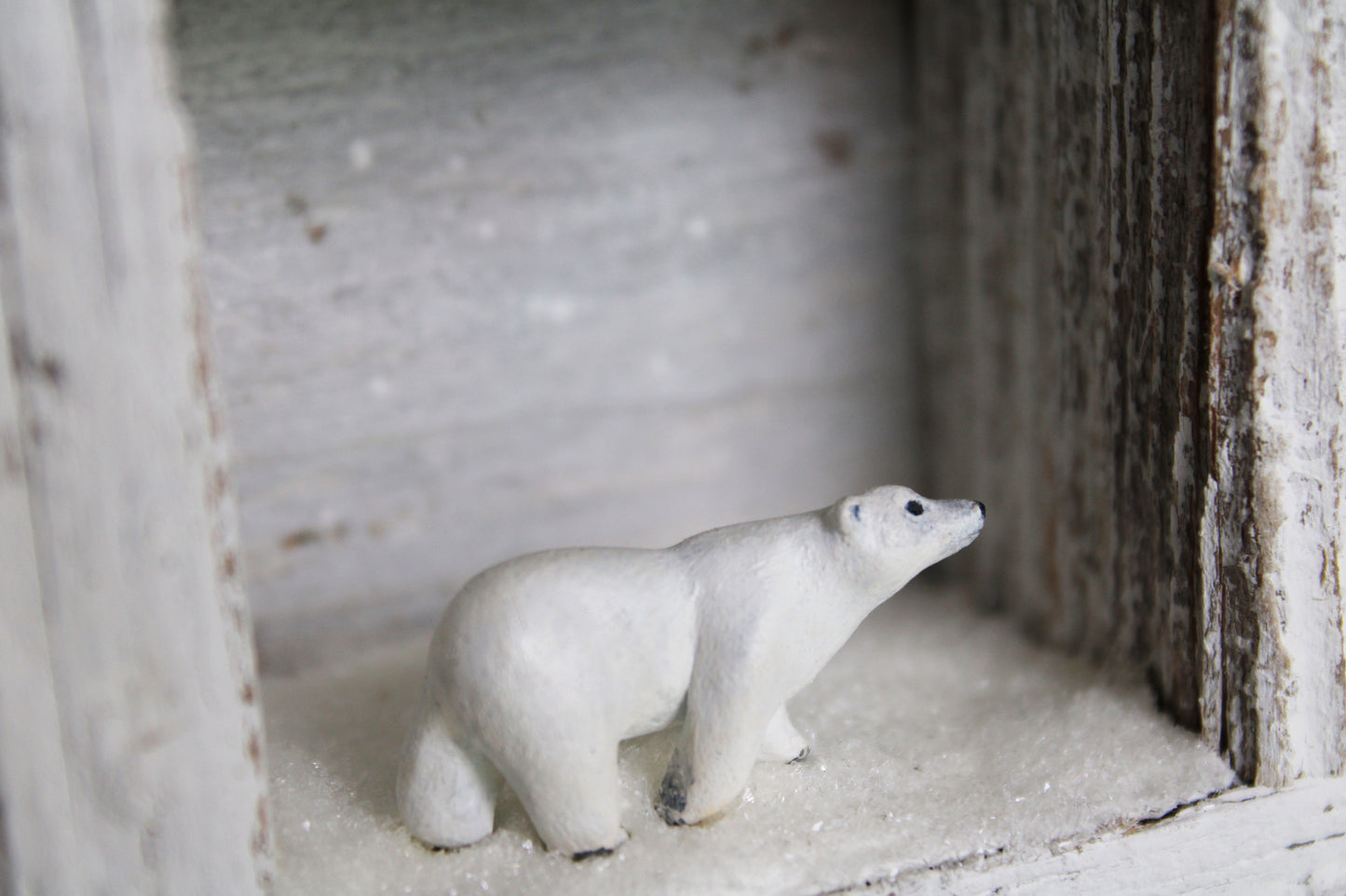 The Stillness of Snowfall | Wooden Shadowbox