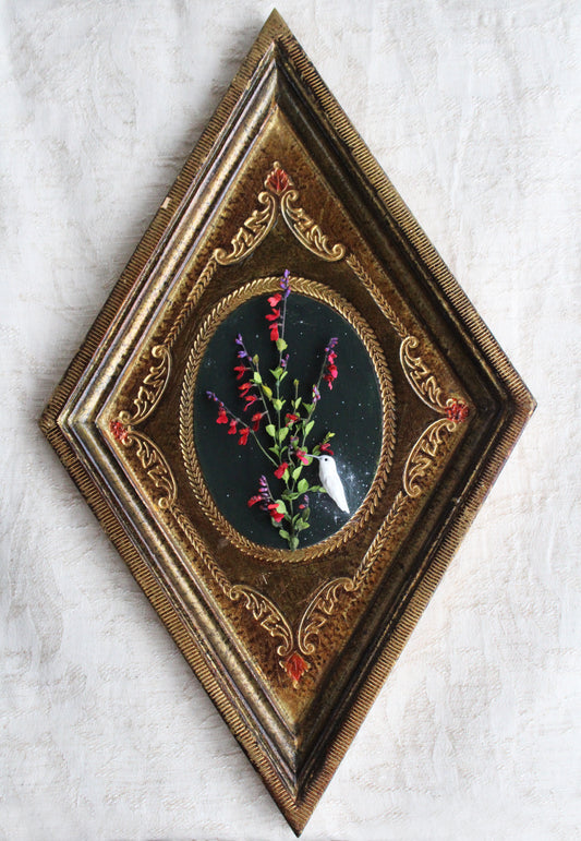The White Hummingbird | Plaque Sculpture