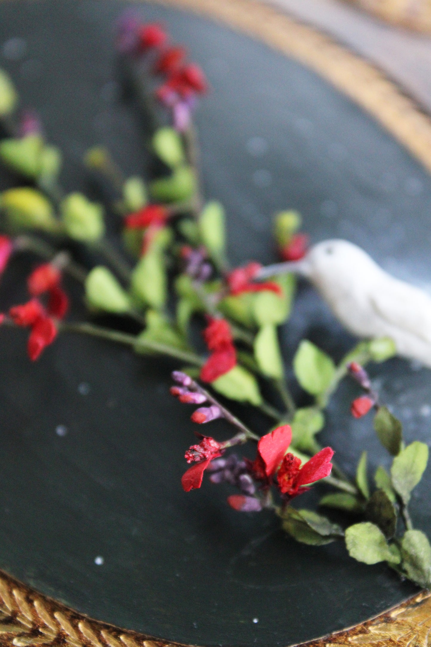 The White Hummingbird | Plaque Sculpture