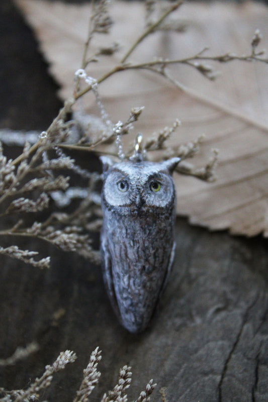 Western Screech Owl Necklace