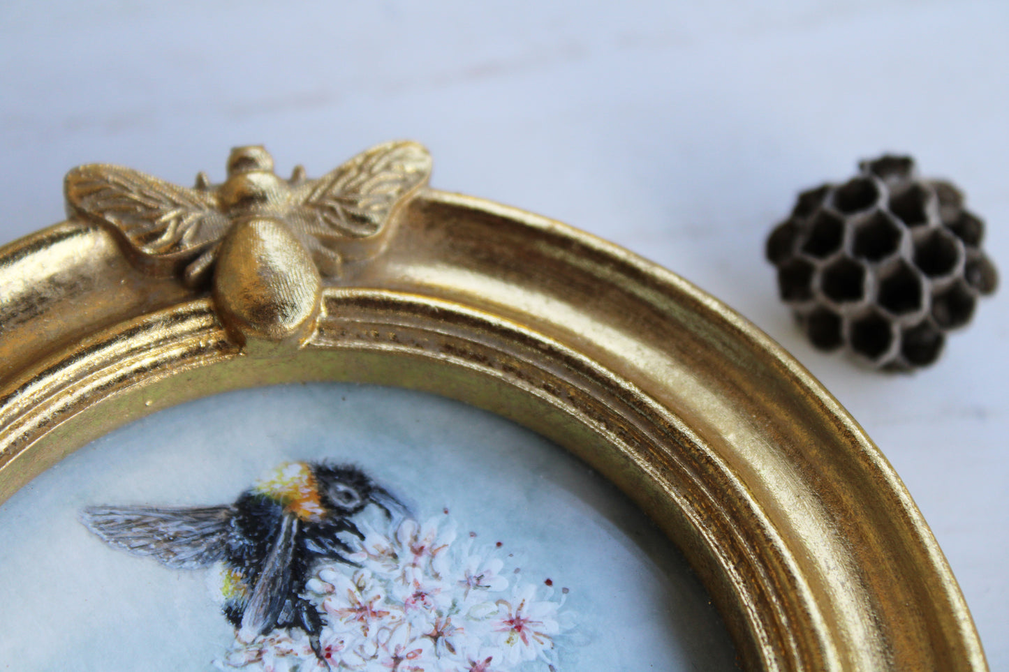 Wild Buckwheat & California Bumblebees | Original Watercolor Painting