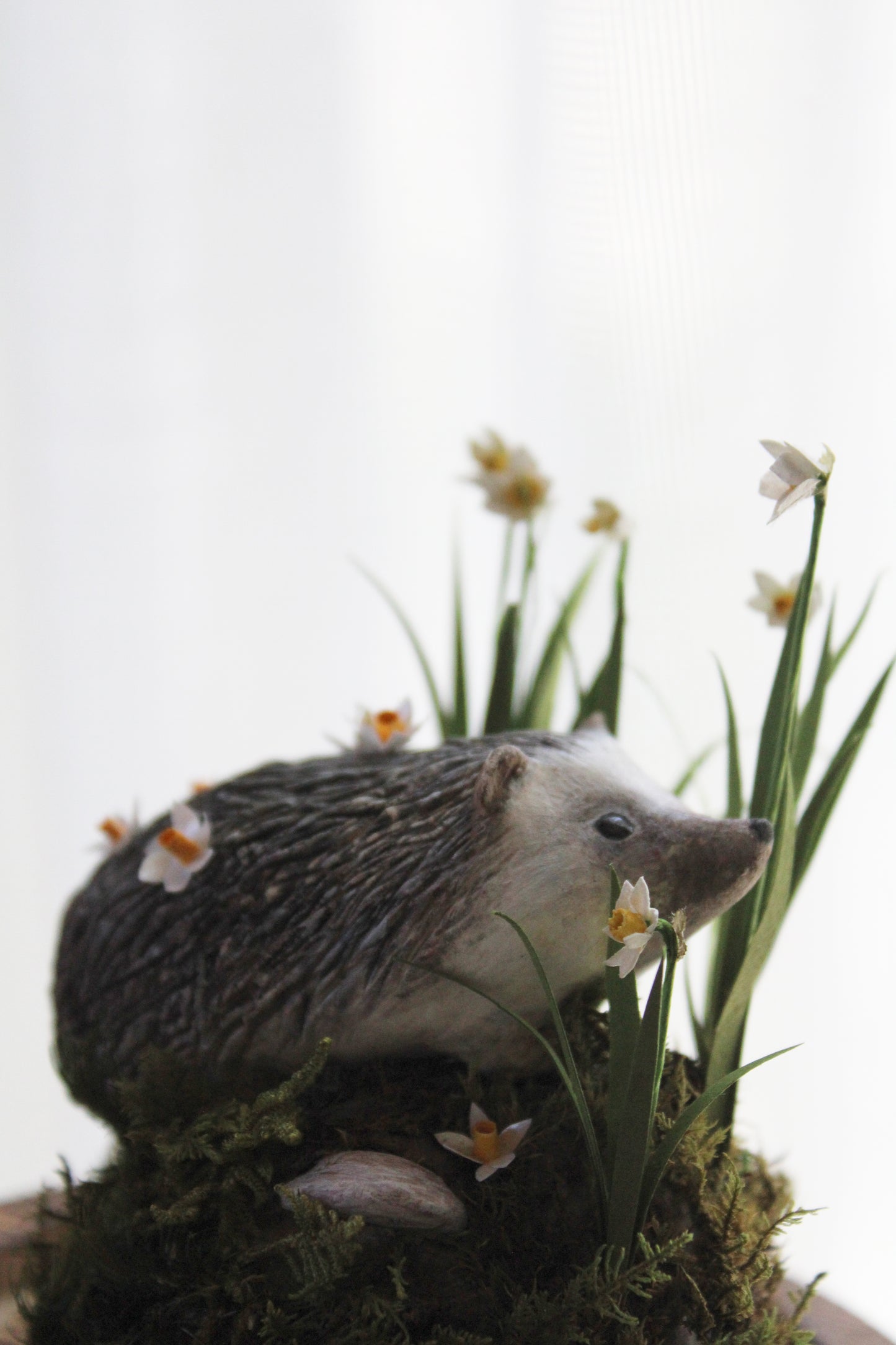 Collecting Daffodils | Glass Domed Sculpture