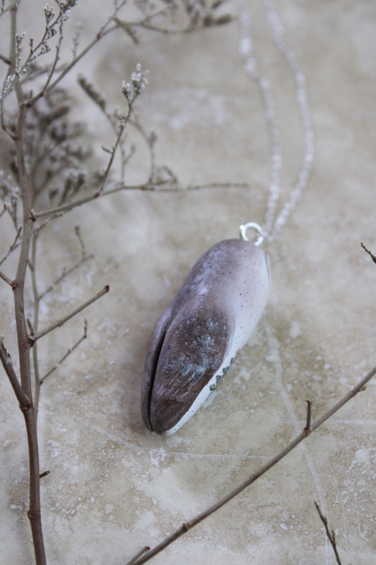 Hellebore Barn Owl Necklace