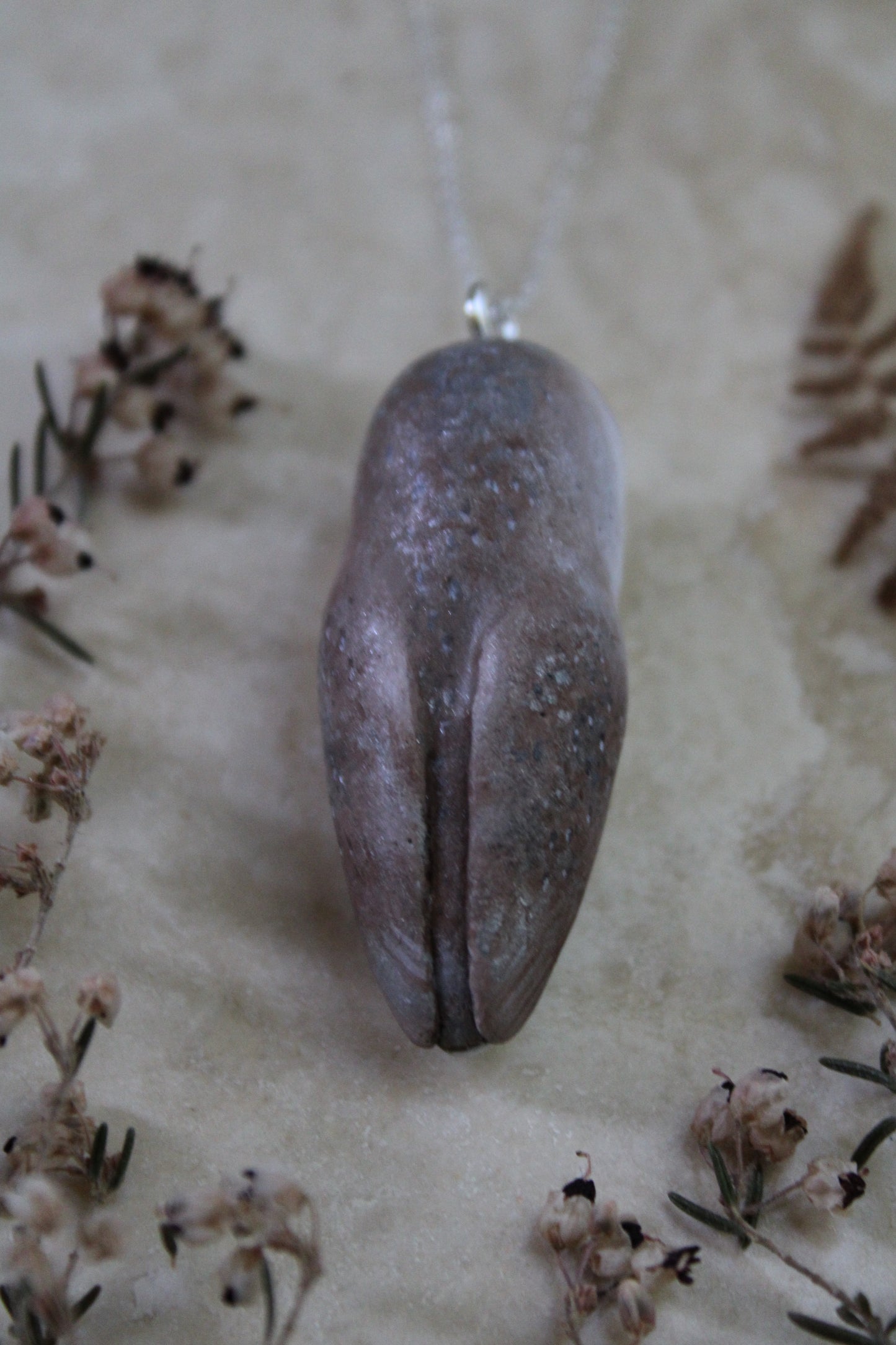 Monarch Butterfly and Milkweed Barn Owl Necklace