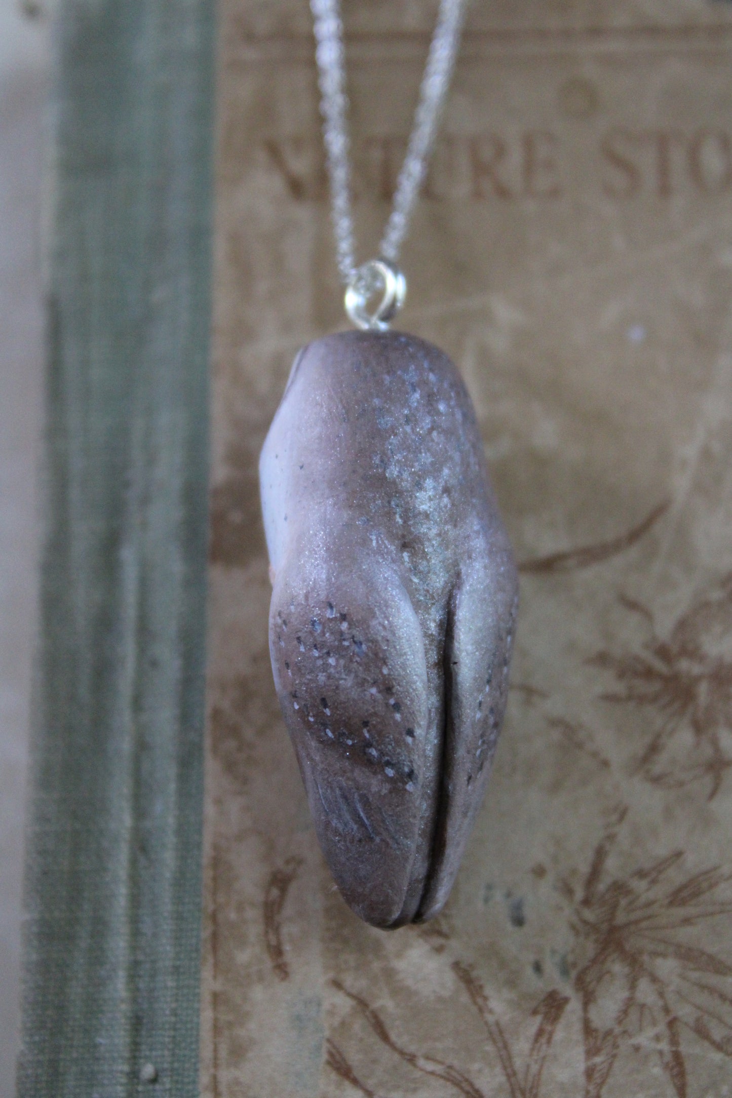 Opossum and Poppy Barn Owl Necklace