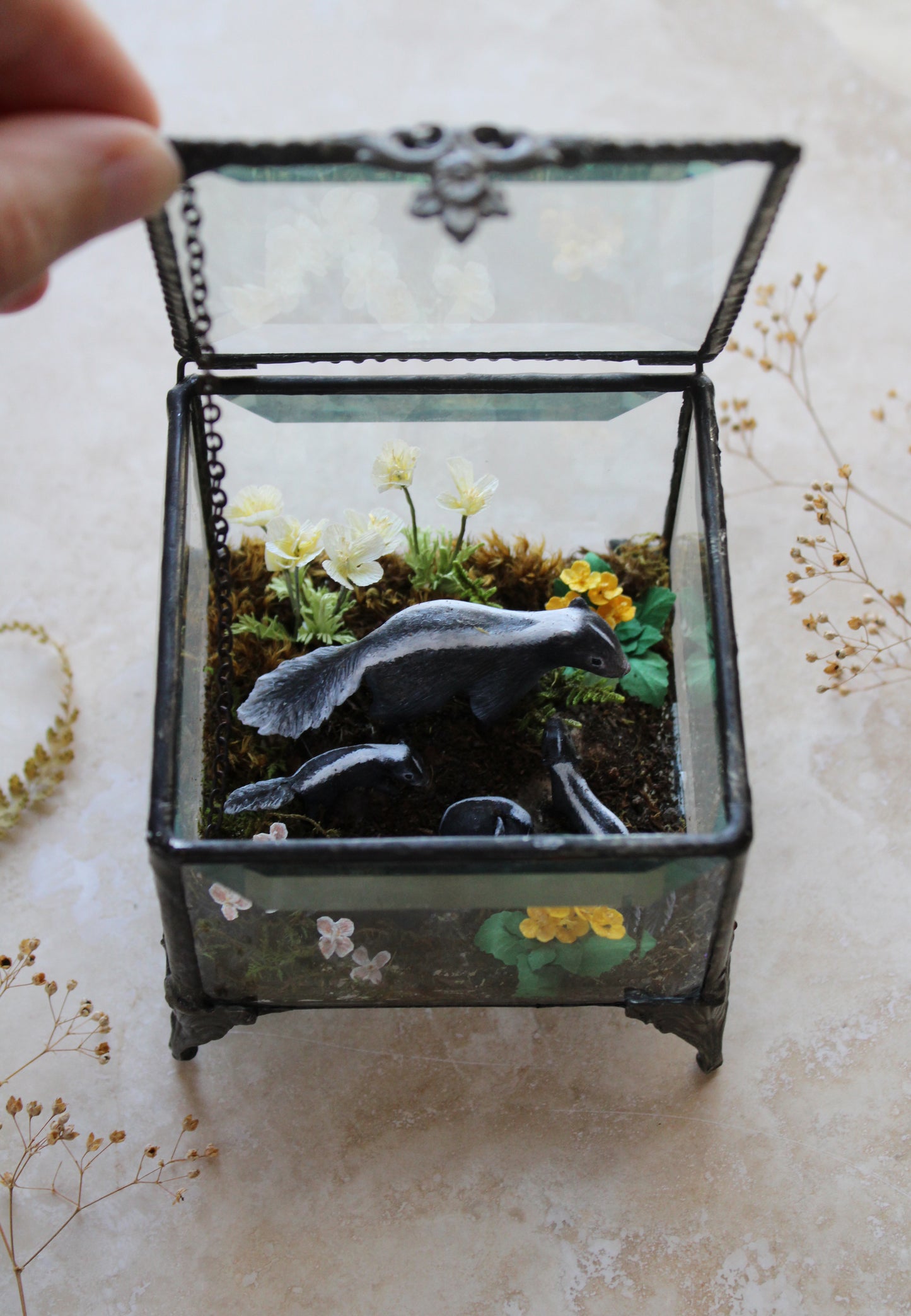 Awakening at Dusk | Glass Shadowbox Sculpture